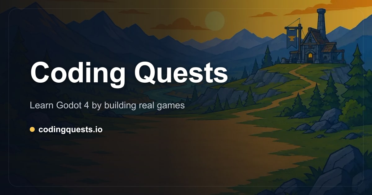 Coding Quests - Learn Godot 4 Game Development | Interactive Tutorials