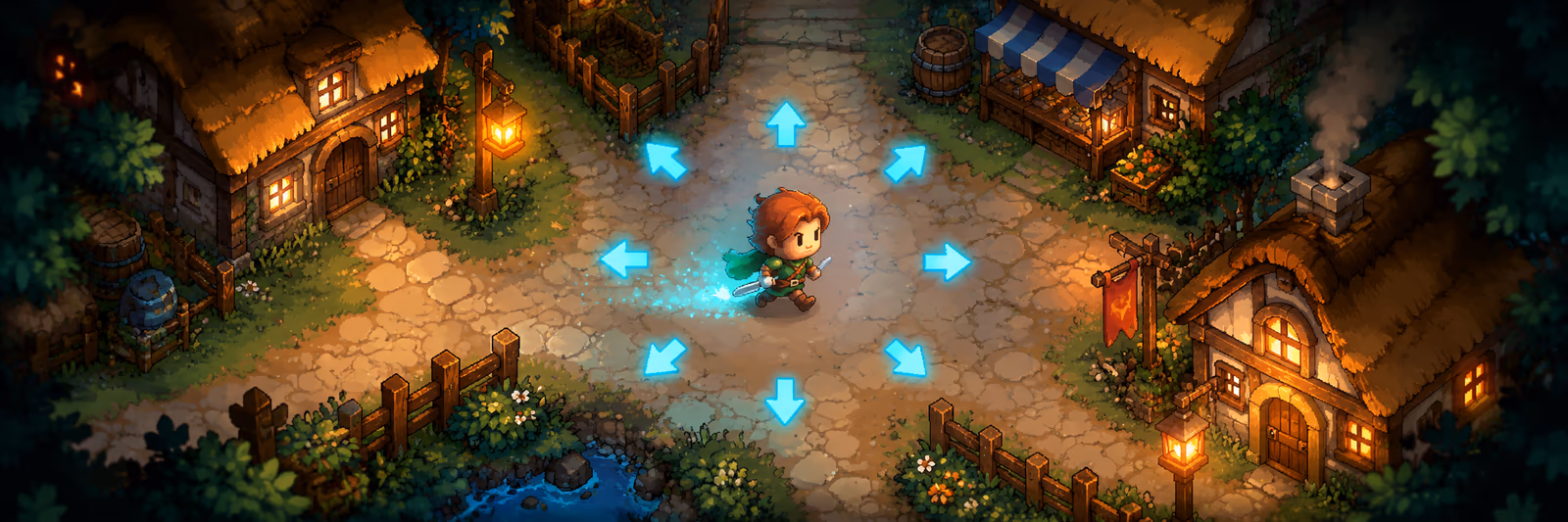 2D Top-Down Character Movement key art