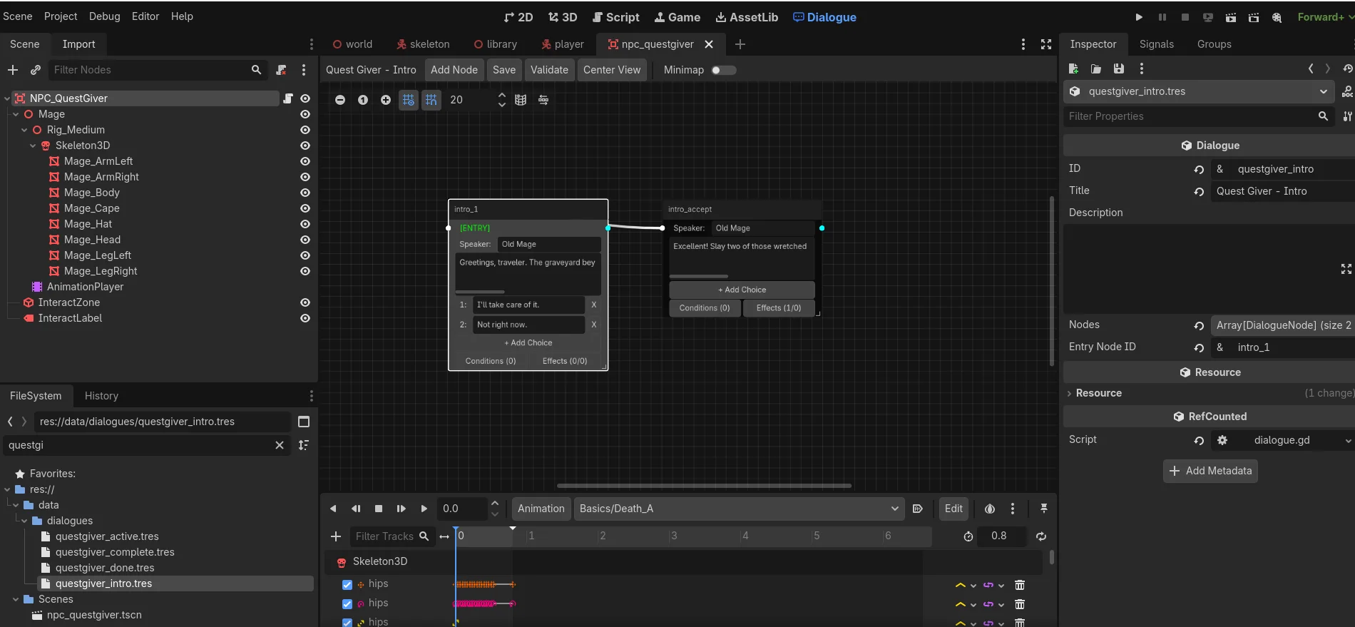 Real Godot resources you author yourself.