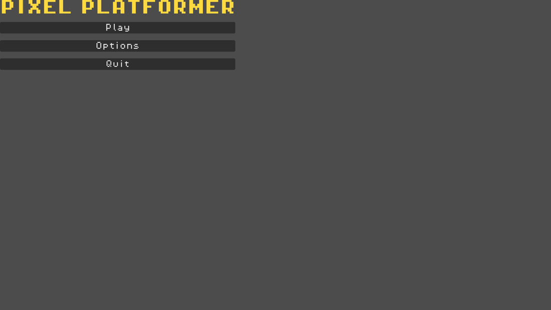 The title screen of the game you assembled.